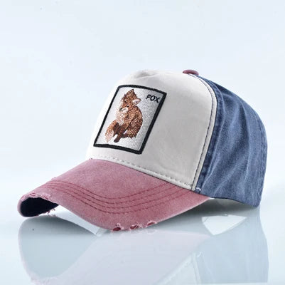 Unisex Baseball Cap Men Women Fashion Animals Embroidery