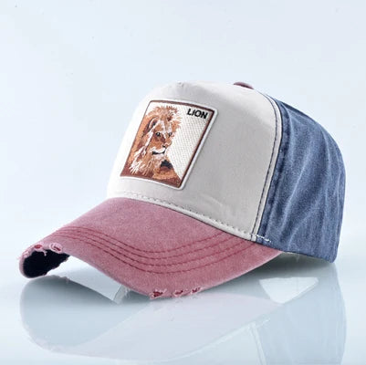 Unisex Baseball Cap Men Women Fashion Animals Embroidery