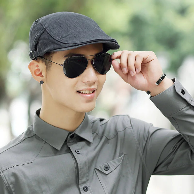 Summer Plus Size Newsboy Caps Men Casual Ivy Hat