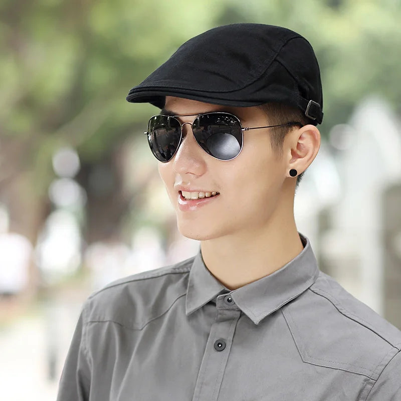 Summer Plus Size Newsboy Caps Men Casual Ivy Hat