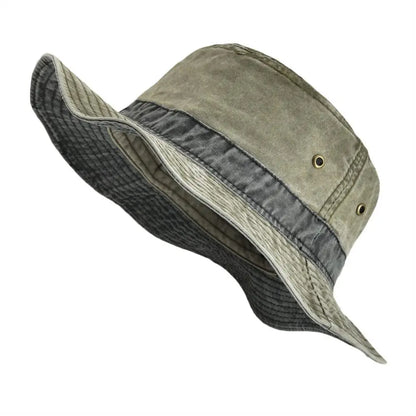 Men's Bucket Hats Bob Summer Panama Outdoor Fishing Wide Brim Hat