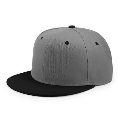 Flat Peak Snapback Caps Lady Fashion Polyester Plain Men Hiphop Blank Sport Cap