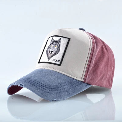 Unisex Baseball Cap Men Women Fashion Animals Embroidery