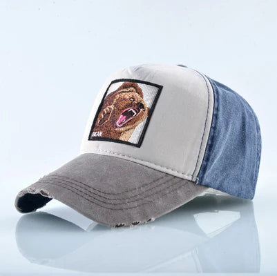 Unisex Baseball Cap Men Women Fashion Animals Embroidery