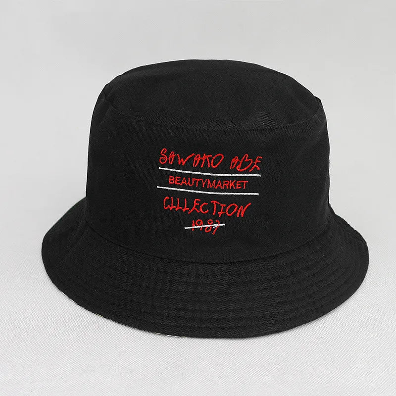 Cotton Print Bucket Hat Fisherman Hat Outdoor