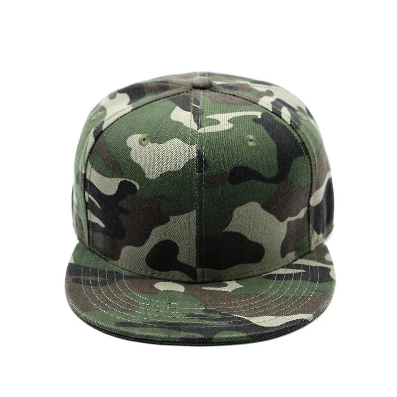 Full Close Camouflage Hip Hop Cap Whole Closure Women Men's Plus Size