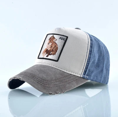 Unisex Baseball Cap Men Women Fashion Animals Embroidery
