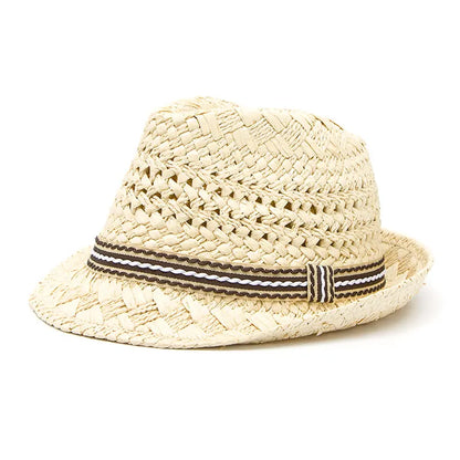 Summer Fashion Handmade Women's Beach Boho Fedora Straw Hat