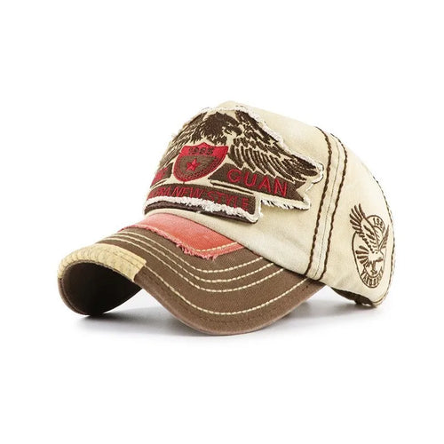Men's Retro Washed Baseball Cap Fitted Cap Snapback Hat