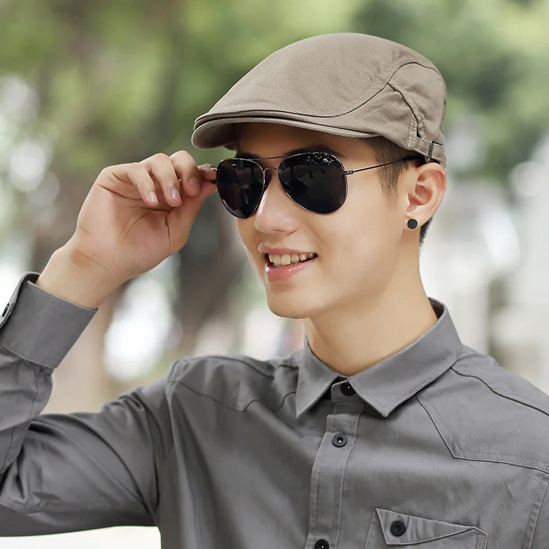 Summer Plus Size Newsboy Caps Men Casual Ivy Hat