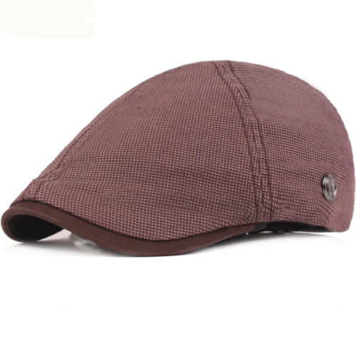 6 Panel Ivy Flat Cap Men Women Cotton Beret Cap