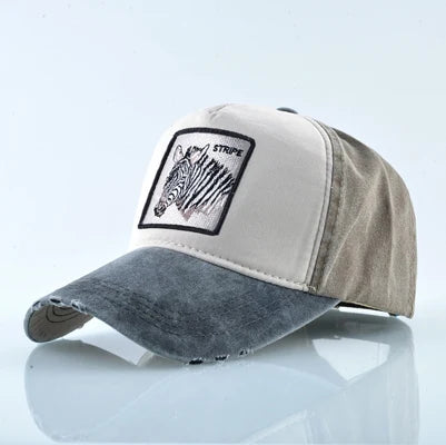 Unisex Baseball Cap Men Women Fashion Animals Embroidery