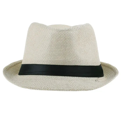 Women Men Fashion Summer Casual Trendy Beach Sun Straw Panama Jazz Hat