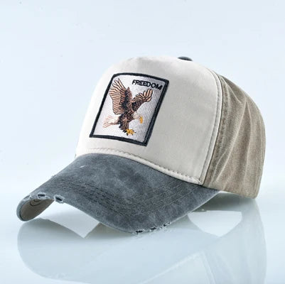 Unisex Baseball Cap Men Women Fashion Animals Embroidery