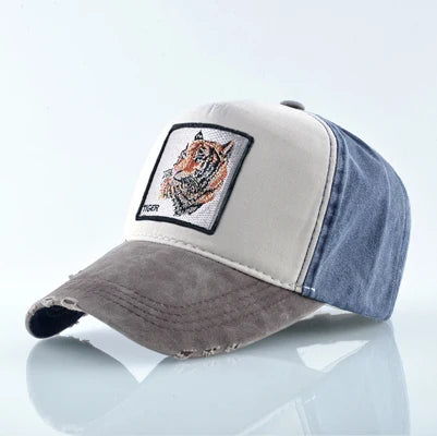 Unisex Baseball Cap Men Women Fashion Animals Embroidery