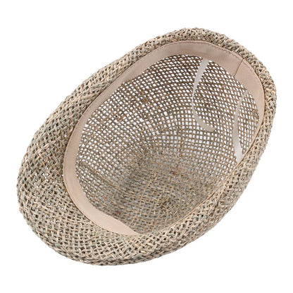 Summer Breathable Men Handmade Straw Newsboy Caps