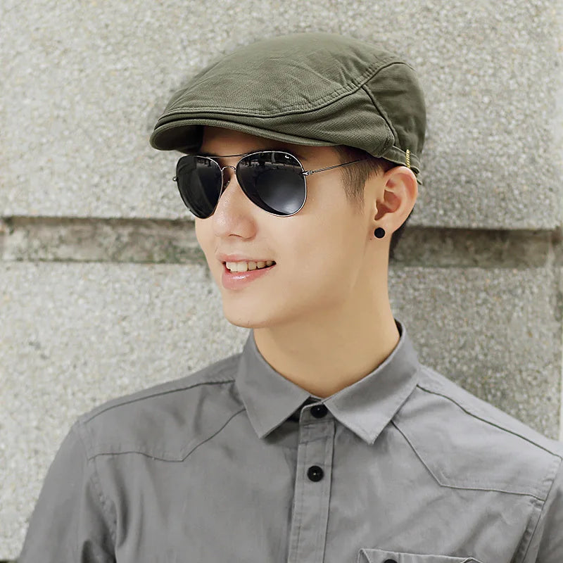 Summer Plus Size Newsboy Caps Men Casual Ivy Hat