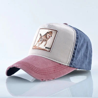 Unisex Baseball Cap Men Women Fashion Animals Embroidery