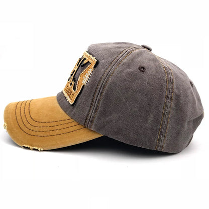 High Quality Letter Rock Embroidery Cotton Baseball Cap