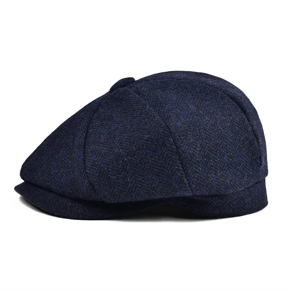 Kids Newsboy Caps Small Size Boy Woolen Tweed Flat Cap
