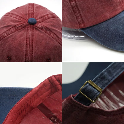 Washed Denim Snapback Hats Autumn Summer Men Women
