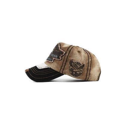 Men's Retro Washed Baseball Cap Fitted Cap Snapback Hat