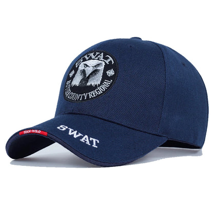 Swat Army Cap Male Embroidered Eagle Black Baseball Caps Men