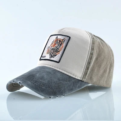 Unisex Baseball Cap Men Women Fashion Animals Embroidery