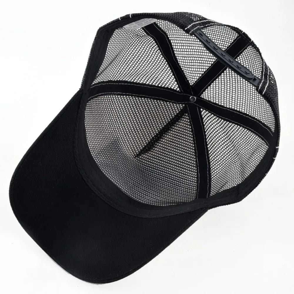 Summer Baseball Cap Animal Embroidery Cactus Cotton Trucker Hats