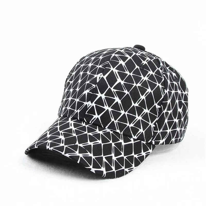 2021 Four Seasons Cotton Plaid Line Casquette Baseball Cap