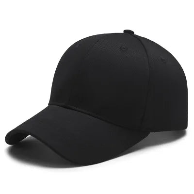 Unisex 100% Cotton Cap High Quality Solid Simple Color Hard Top Baseball Cap Men Women