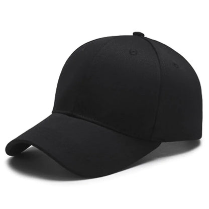 Unisex 100% Cotton Cap High Quality Solid Simple Color Hard Top Baseball Cap Men Women