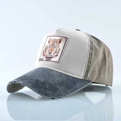 Unisex Baseball Cap Men Women Fashion Animals Embroidery