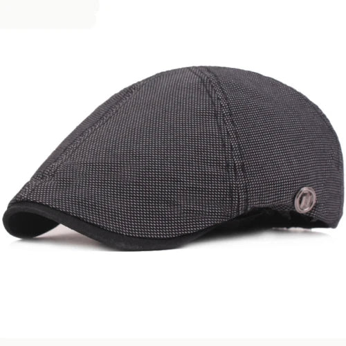 6 Panel Ivy Flat Cap Men Women Cotton Beret Cap