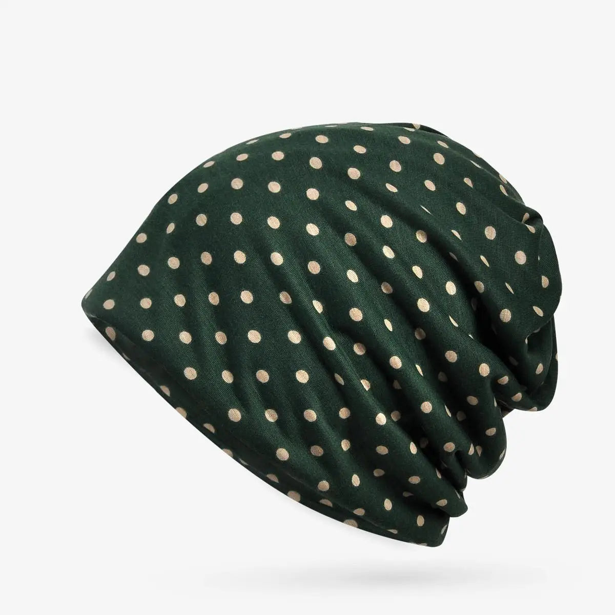 Women's Beanie Hat Cotton Summer Dot Pattern Beanie Hats