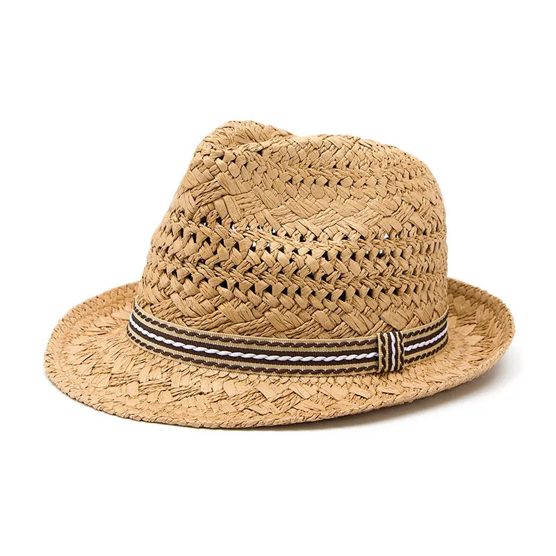 Summer Fashion Handmade Women's Beach Boho Fedora Straw Hat