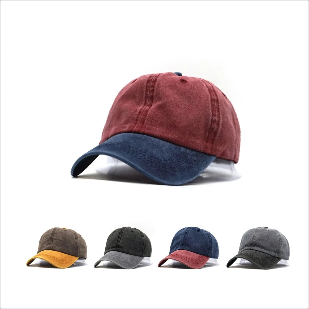 Washed Denim Snapback Hats Autumn Summer Men Women