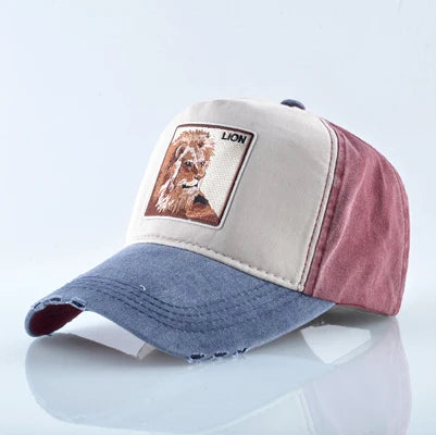 Unisex Baseball Cap Men Women Fashion Animals Embroidery