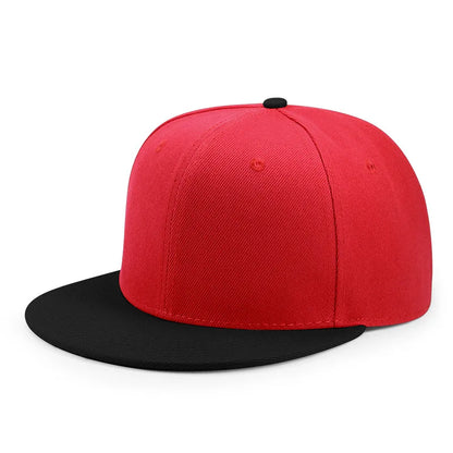 Flat Peak Snapback Caps Lady Fashion Polyester Plain Men Hiphop Blank Sport Cap