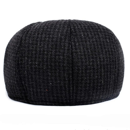 Classic Man Cap Autumn Winter Hat With Ear Flap Elder Man Male Dad Hat