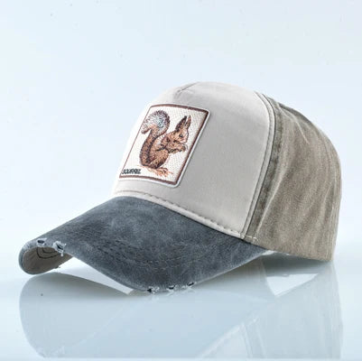 Unisex Baseball Cap Men Women Fashion Animals Embroidery
