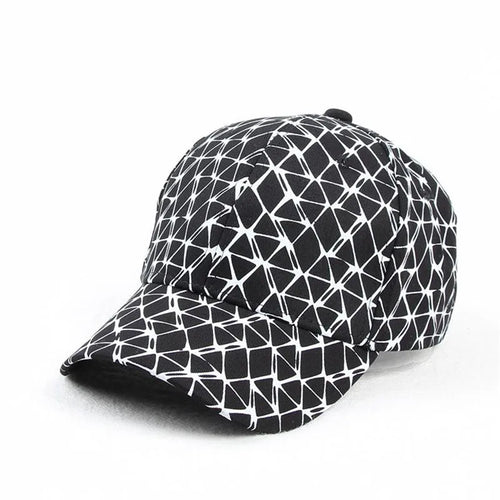 2021 Four Seasons Cotton Plaid Line Casquette Baseball Cap