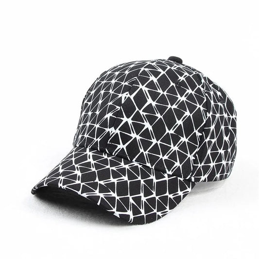 2021 Four Seasons Cotton Plaid Line Casquette Baseball Cap