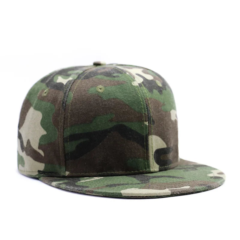 Full Close Camouflage Hip Hop Cap Whole Closure Women Men's Plus Size