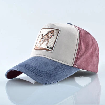Unisex Baseball Cap Men Women Fashion Animals Embroidery