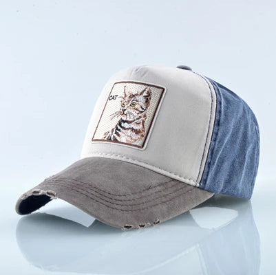 Unisex Baseball Cap Men Women Fashion Animals Embroidery