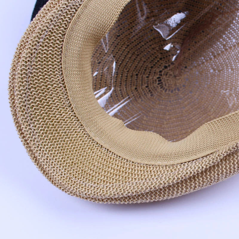 Summer Sun Caps Men Breathable Straw Hats