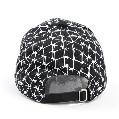 2021 Four Seasons Cotton Plaid Line Casquette Baseball Cap