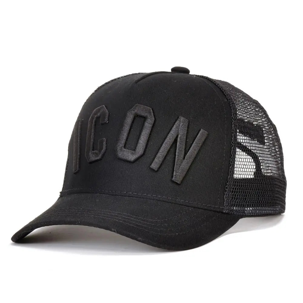 Mesh Summer Baseball Cap For Men Women Embroidery ICON Letters Dad Hat