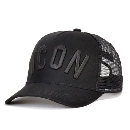 Mesh Summer Baseball Cap For Men Women Embroidery ICON Letters Dad Hat